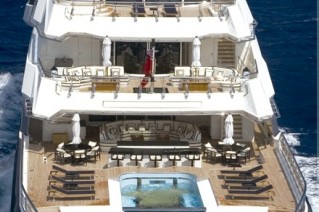 Oceanco Motor Yacht ALFA NERO - From Aft